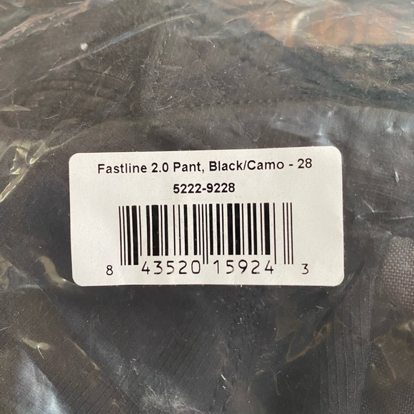 NWT- Fast House Fastline 2.0 Black/camo pant size 28 - Picture 5 of 5